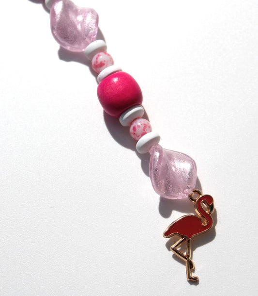 Flamingo Scissor Fob - Nonstop Stitching