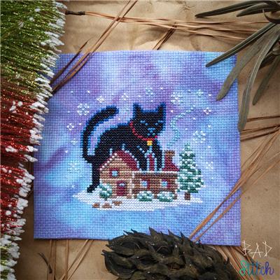 Yule Cat - Nonstop Stitching