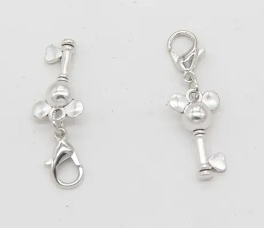 Mouse Head Key Charm - Nonstop Stitching