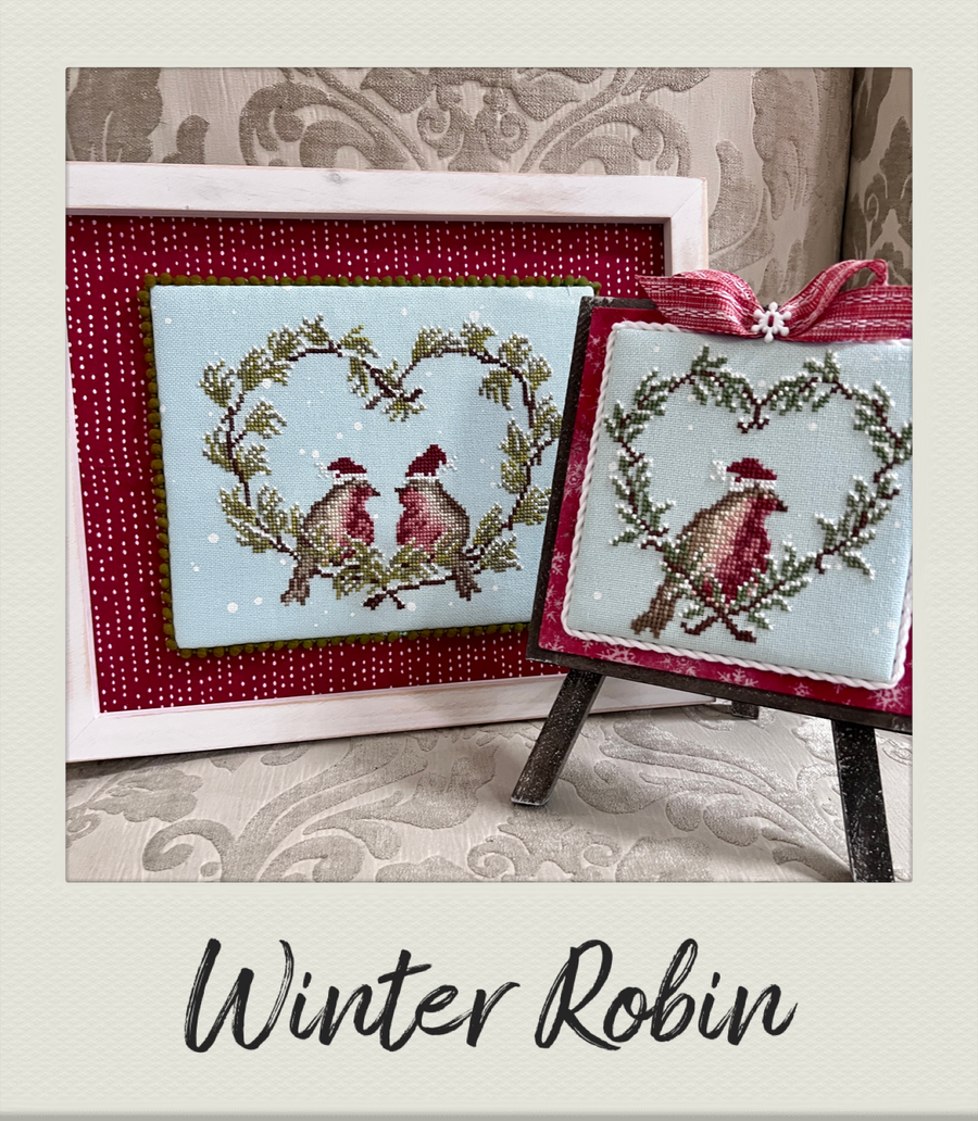 Winter Robin (2 charts included) - Nonstop Stitching