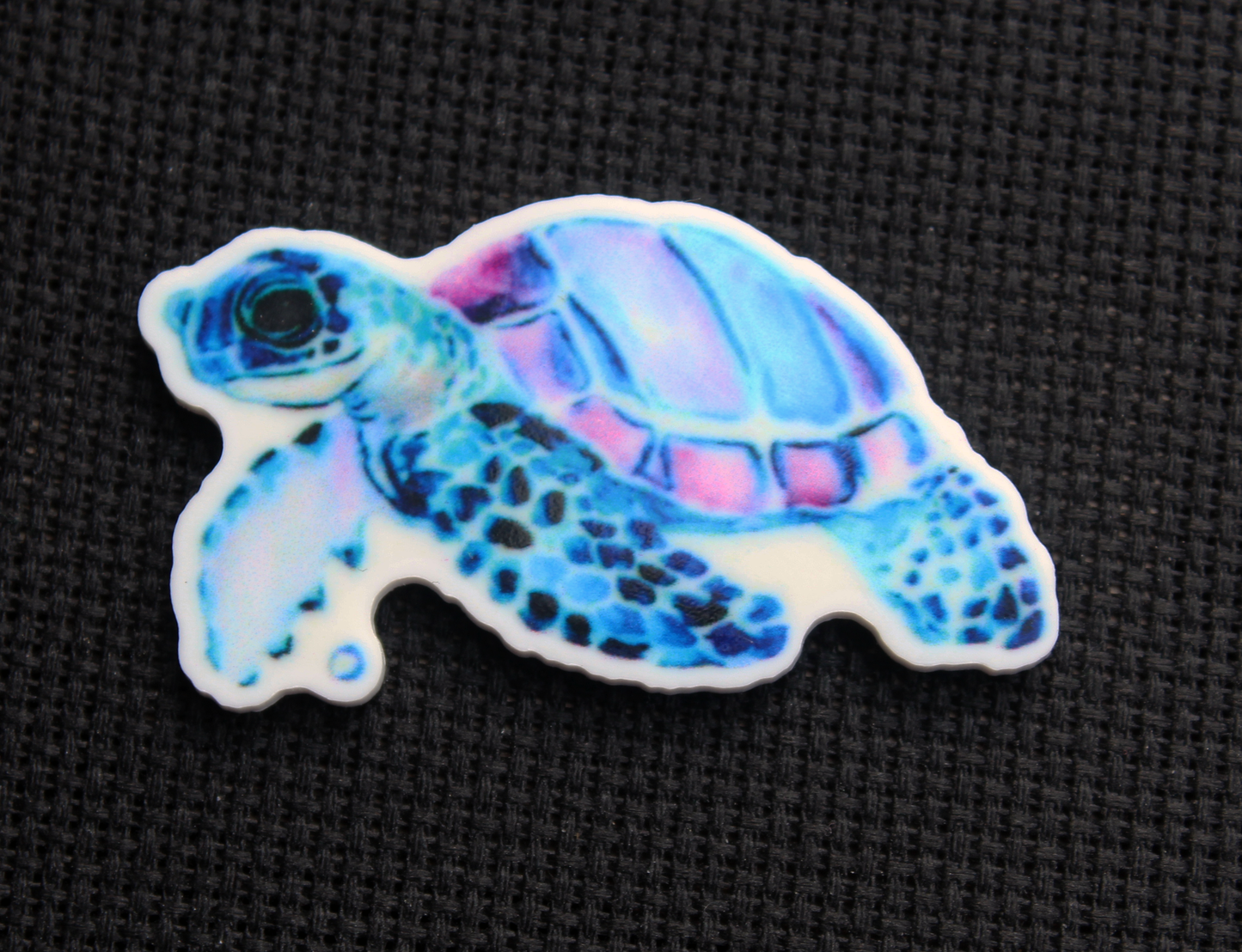 Watercolor Turtle Needleminder - Nonstop Stitching