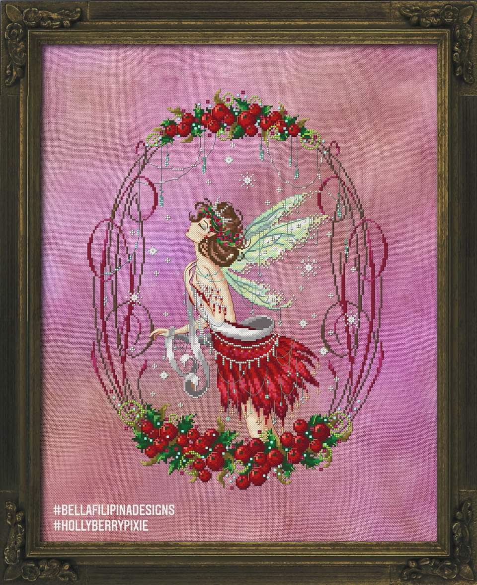 Holly Berry Pixie - Nonstop Stitching