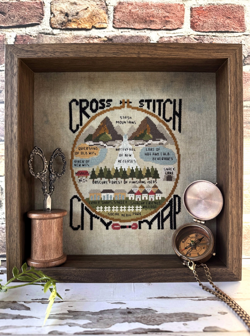 PREORDER Cross Stitch City Map