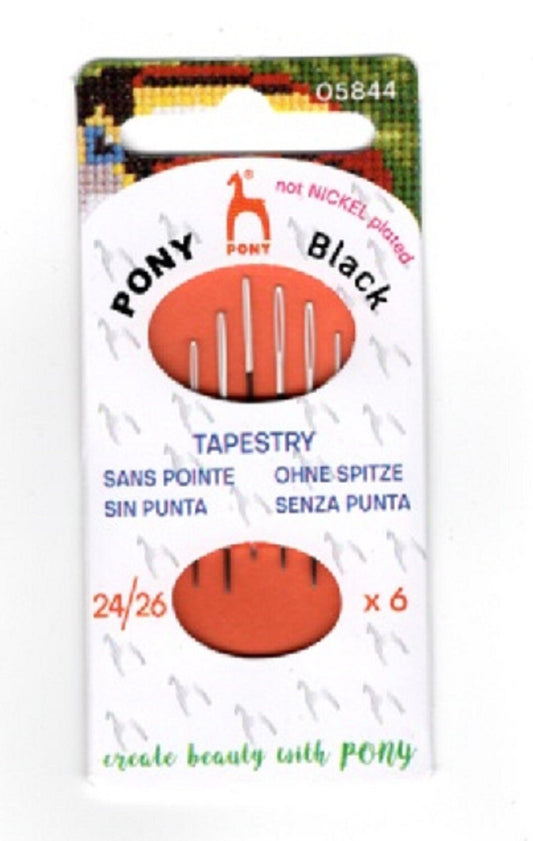 Pony Black Needles - White Eye