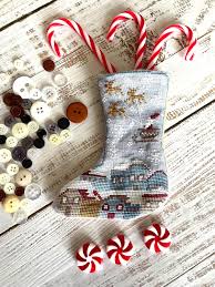 Santa In the Sky Stocking