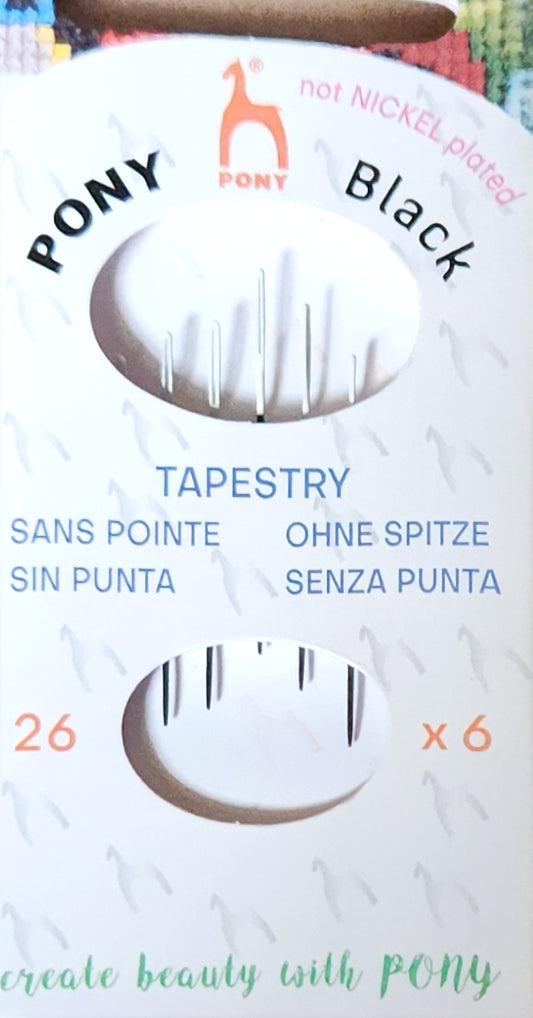 Pony Black Needles - White Eye